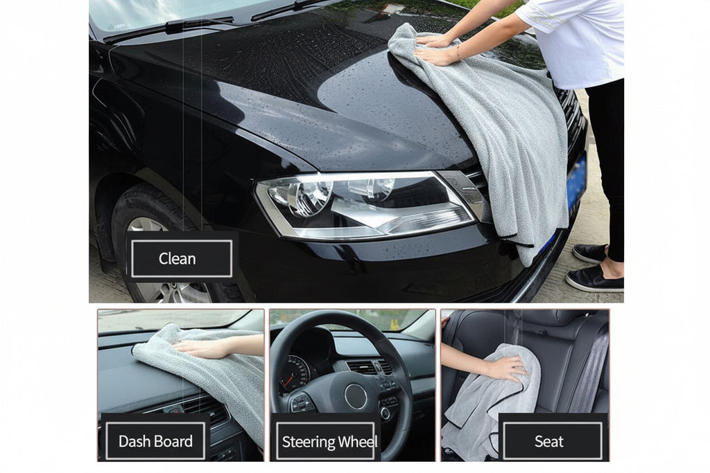 75X35 60X40Cm Microfiber Car Wash Towel Fast Drying Auto Cleaning Extra Soft Cloth High Water Absorption for Car Wash Accessorie