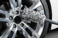 SEAMETAL Car Wheel Tire Rim Cleaning Brush Portable Plush Car Wheel Hub Brush Washing Tool Car Detailing Care Dust Removal Brush